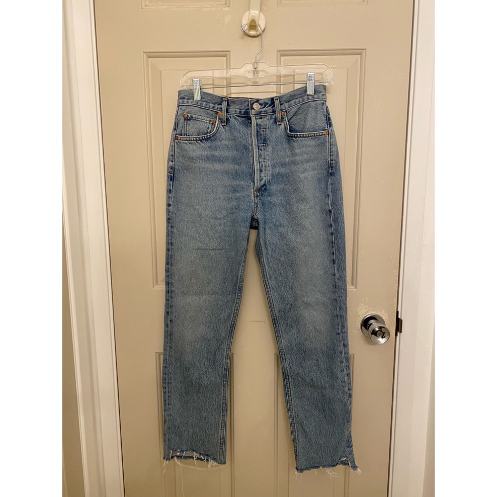 AGOLDE Riley High Rise Straight Crop Jean